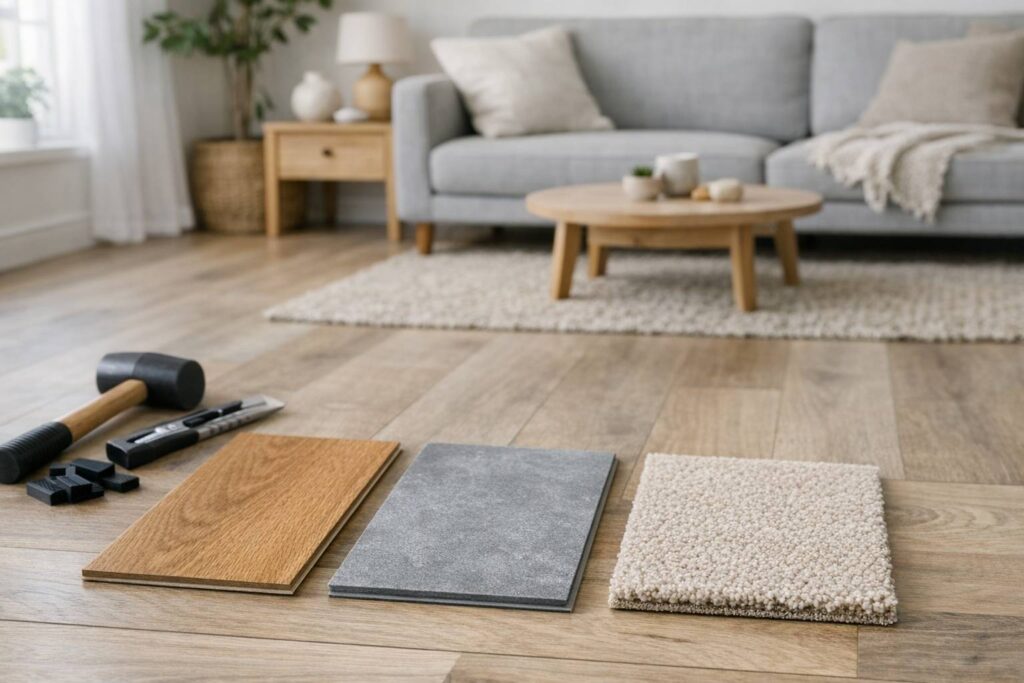 Suelos laminados, vinílicos o moqueta: comparativa para saber cuál te conviene más